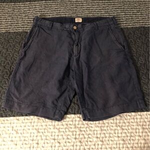 Faherty Dark Blue Women's Bermudas
